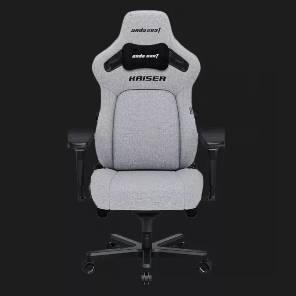 Крісло ігрове Anda Seat Kaiser 4 Size XL Linen Fabric (Gray) (UA)