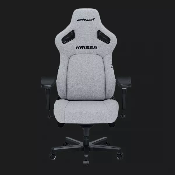 Крісло ігрове Anda Seat Kaiser 4 Size XL Linen Fabric (Gray) (UA)