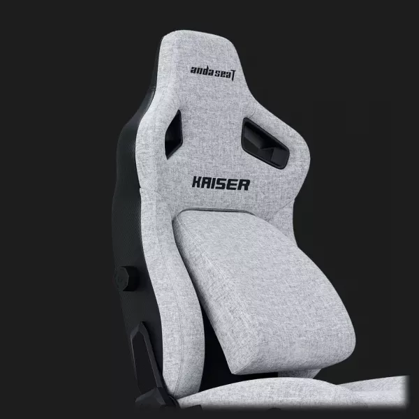 Крісло ігрове Anda Seat Kaiser 4 Size XL Linen Fabric (Gray) (UA)