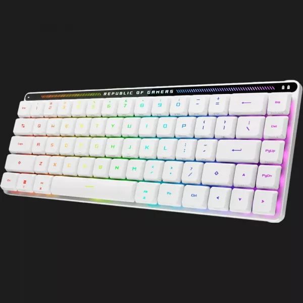 Клавіатура ігрова ASUS ROG Falchion RX Low Profile, EN/UK (White) (UA)