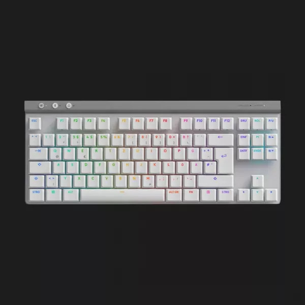 Клавiатура ігрова Logitech G515 Lightspeed TKL (White) (UA)