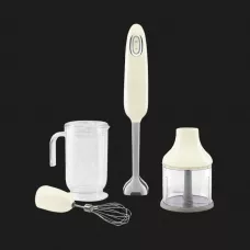 Блендер занурювальний SMEG з аксесуарами (HBF03CREU) (Cream)