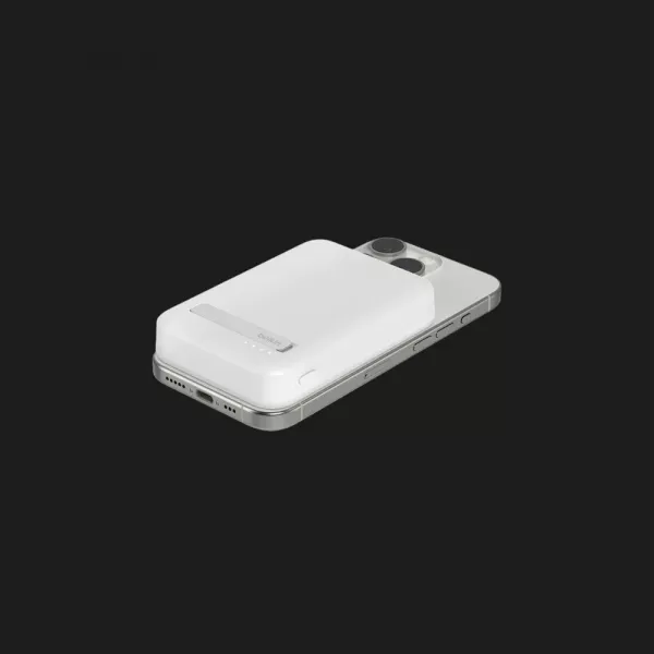 Зарядний пристрій Power Bank Belkin 8000mAh 15W, MagSafe Qi2 (White)