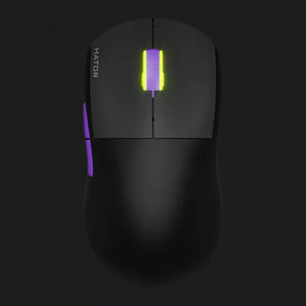 Ігрова миша HATOR Quasar 2 ULTRA 4K Wireless (Black/Lilac) (HTM570BL) (UA)