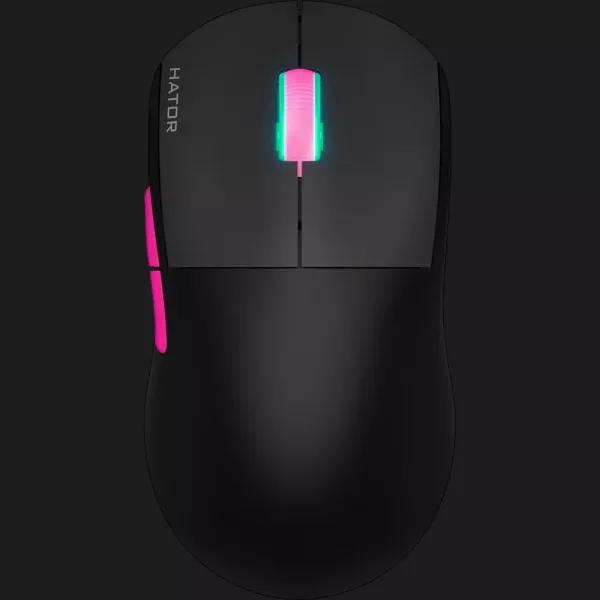 Ігрова миша HATOR Quasar 2 ULTRA 4K Wireless (Black/Pink) (HTM570BP) (UA)