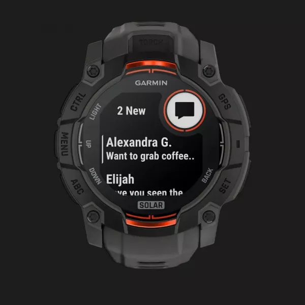 Garmin Instinct 3 50mm Solar Black with Charcoal Band