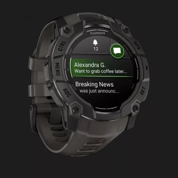 Garmin Instinct 3 50mm AMOLED Black with Charcoal Band