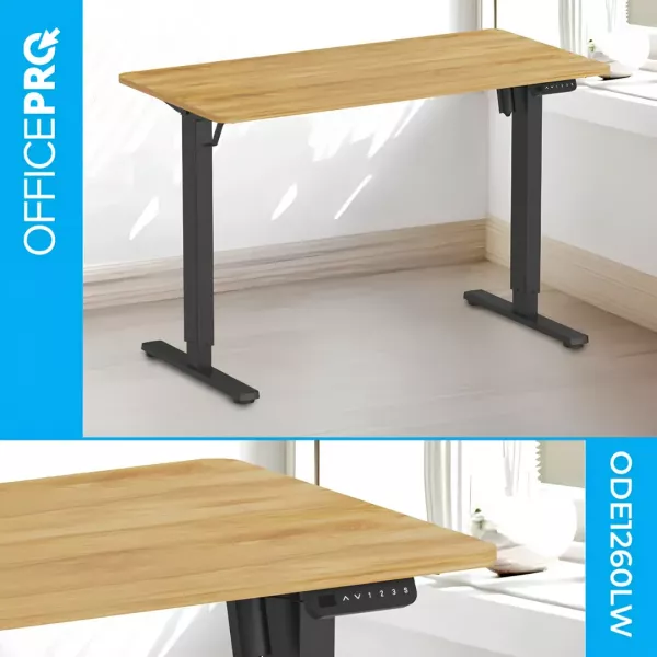 Комп'ютерний стіл OfficePro ODE1260LW (Light Wood/Black) (UA)