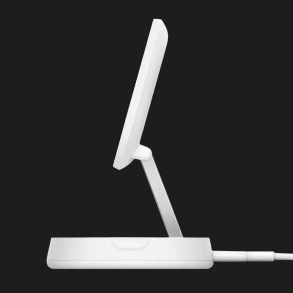 Безпровідна зарядка Belkin 15 Вт Magnetic Stand Qi2 (White)