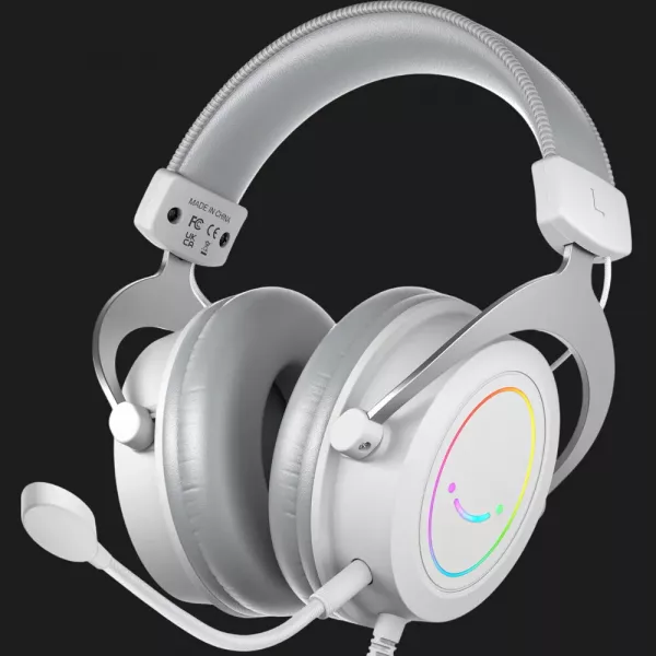 Ігрова гарнітура Fifine RGB H3W (White) (UA)