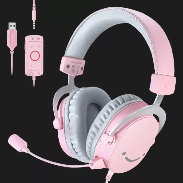 Ігрова гарнітура Fifine H9P (Pink)