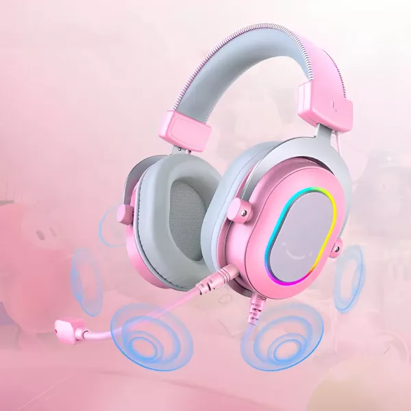 Ігрова гарнітура Fifine RGB H6P (Pink) (UA)