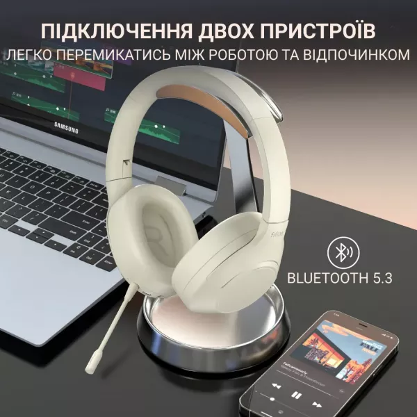 Ігрова гарнітура Fifine X3W (White)