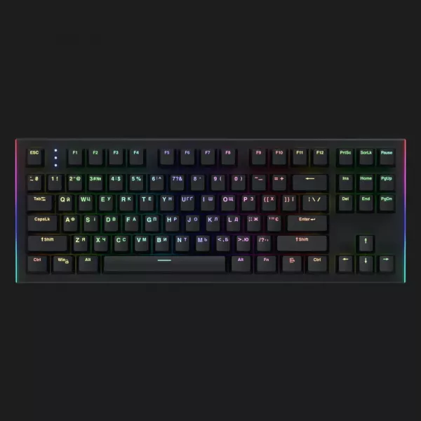 Клавіатура механічна Hator Gravity X TKL Orange (Black) (HTK550UA) (UA)