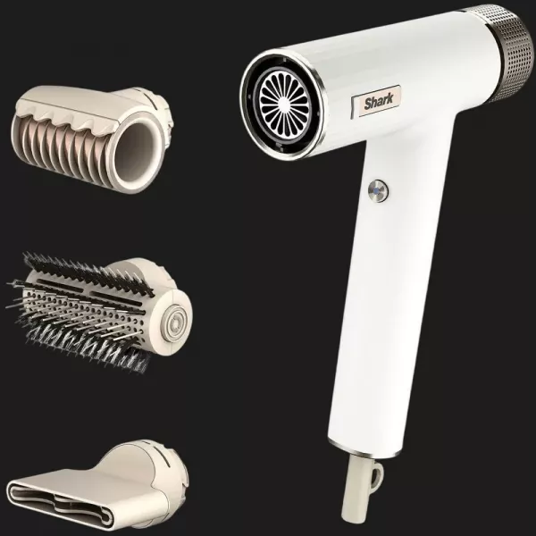 Фен Shark SpeedStyle 3-in-1 for Straight & Wavy Hair (White)
