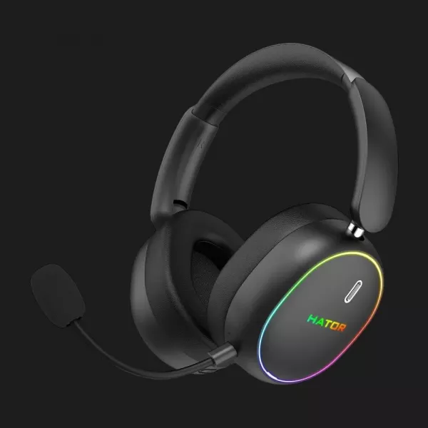 Ігрова гарнітура Hator Phoenix 2 Hi-Res wireless (Black) (ESH40)