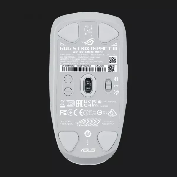 Ігрова миша Asus ROG Strix Impact III Wireless (White) (UA)