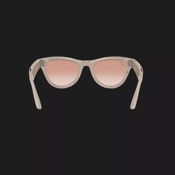 Смарт-окуляри Ray-Ban Meta Skyler Shiny Chalky Gray/Cinnamon Pink Gradient (RW4010 670013 52-20)