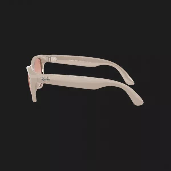 Смарт-окуляри Ray-Ban Meta Skyler Shiny Chalky Gray/Cinnamon Pink Gradient (RW4010 670013 52-20)