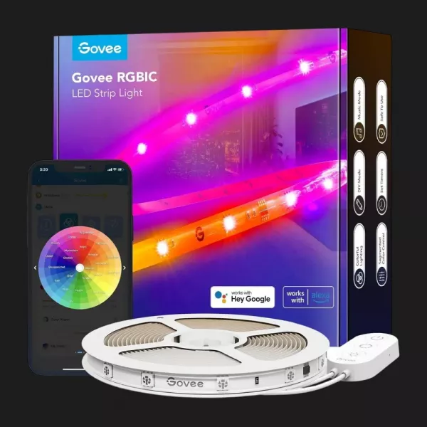 Стрічка світлодіодна Govee H612A Strip Light S With Protective Coating, 5м (White)
