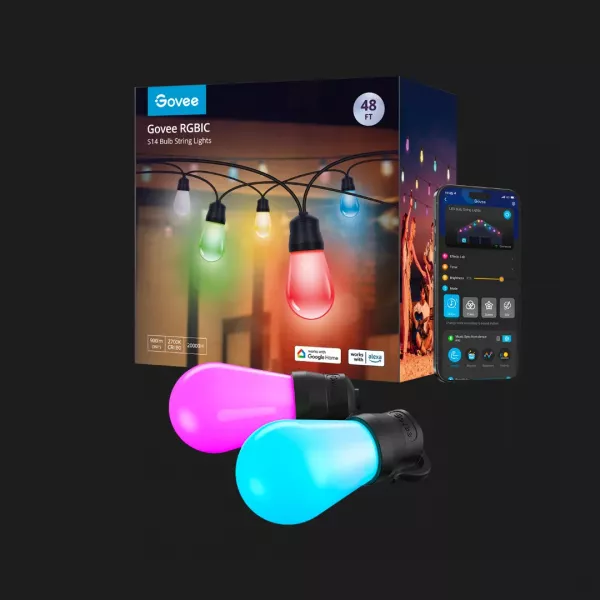 Набір ламп Govee H7020 LEB Bulb String Lights, 15м (H70203B1)