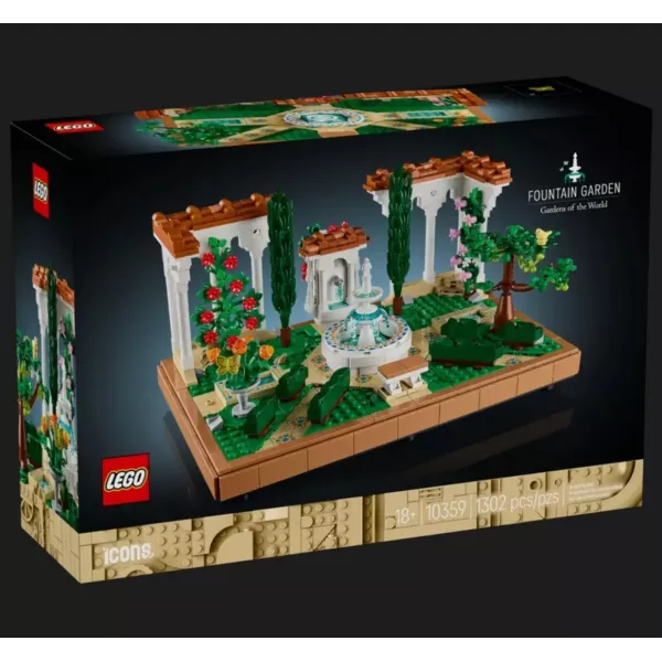 Конструктор LEGO Icons Сад фонтанів (10359)