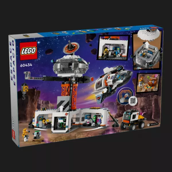 Конструктор LEGO City Космічна база й стартовий майданчик для ракети (60434)