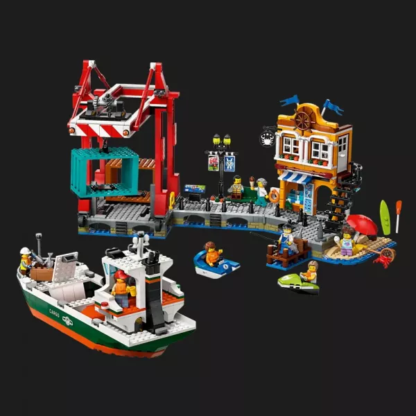 Конструктор LEGO City Морська гавань із вантажним судном (60422)