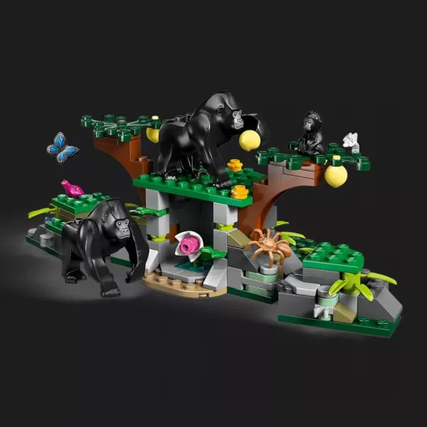 Конструктор LEGO City Вертоліт у базовому таборі для дослідження джунглів (60437)
