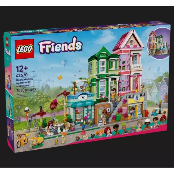 Конструктор LEGO Friends Хартлейк-Сіті. Квартири і крамниці (42670)