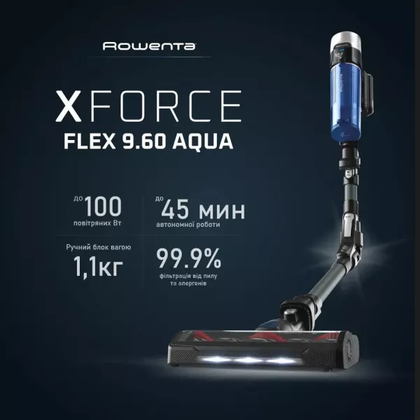 Пилосос Rowenta X-Force 9.6 Aqua Alnimal (RH20C7WO)