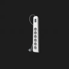 Мережевий фільтр Belkin 6хТип F, 3x1.5мм кв, 16А, з захистом від перенапруги, 2м (White)