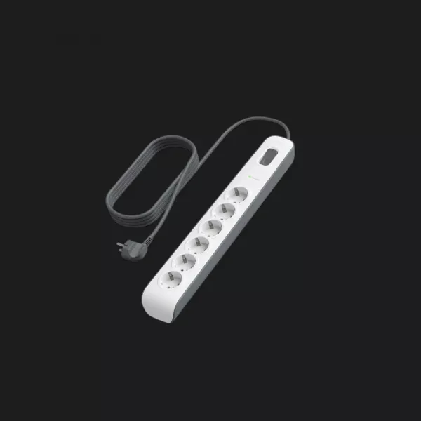 Мережевий фільтр Belkin 6хТип F, 3x1.5мм кв, 16А, з захистом від перенапруги, 2м (White)