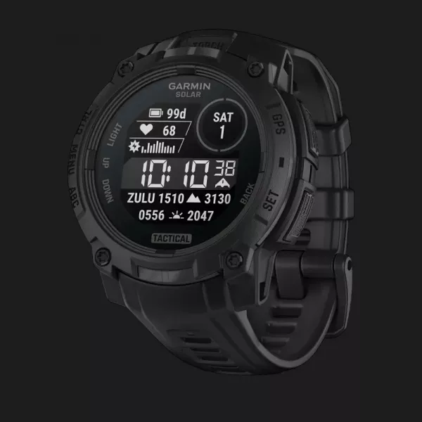 Garmin Instinct 3 45mm Solar Tactical Edition Black with Black Band