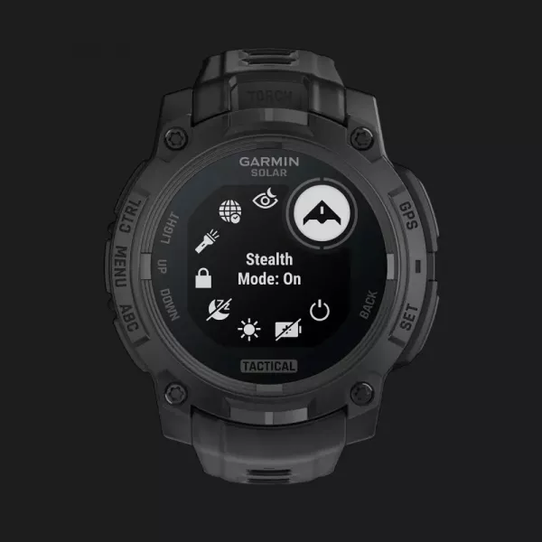 Garmin Instinct 3 45mm Solar Tactical Edition Black with Black Band