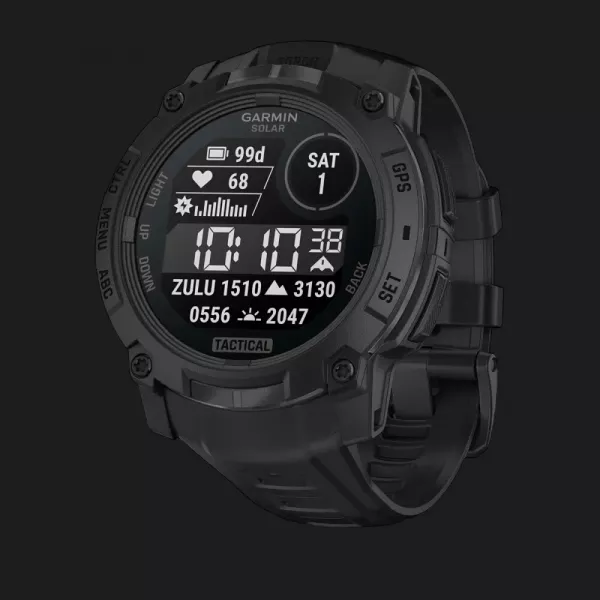 Garmin Instinct 3 50mm Solar Tactical Edition Black with Black Band