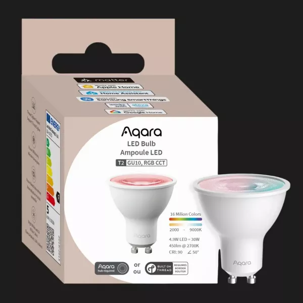 Світлодіодна лампочка (RGB) Aqara T2 GU10 (White)
