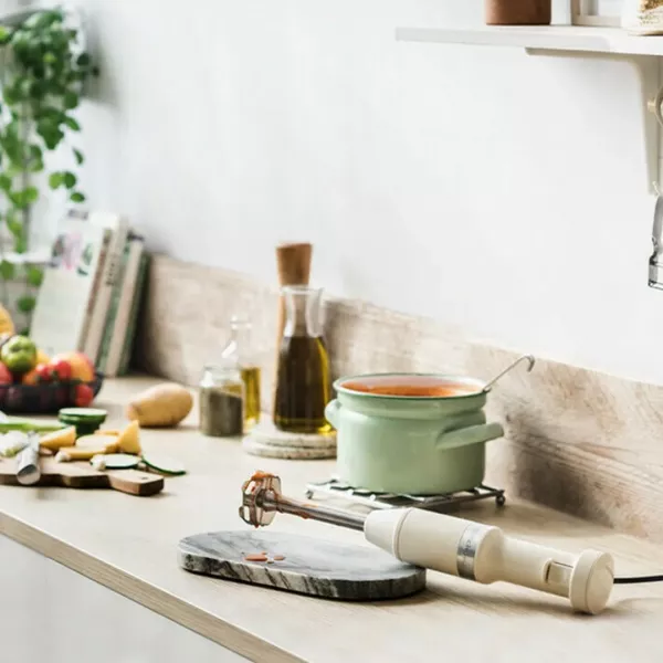 Блендер занурювальний KitchenAid з аксесуарами (Cream)