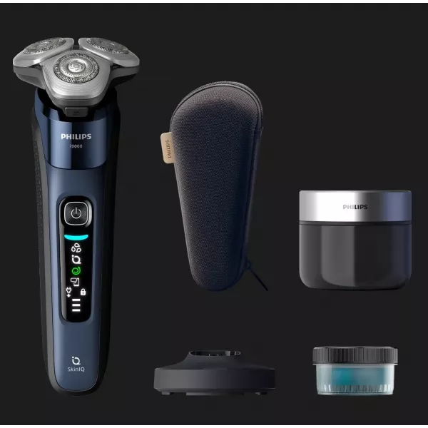 Електрична бритва Philips Series i9000 Prestige SkinIQ (Dark Blue/Black)