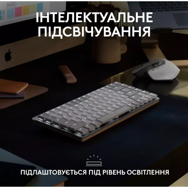 Клавіатура Logitech MX Mechanical Wireless Keyboard mini for Mac (Space Gray) (EU)