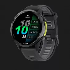 Garmin Forerunner 970 Carbon Gray DLC Titanium with Black Case and Black/Translucent Whitestone Band