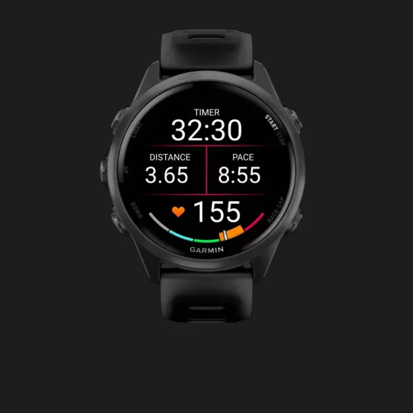 Garmin Forerunner 570 42mm Slate Gray Aluminum with Translucent Black/Black Band