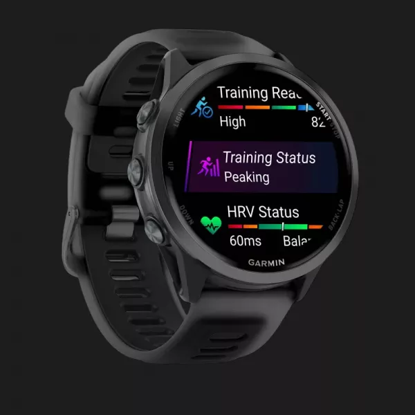 Garmin Forerunner 570 47mm Slate Gray Aluminum with Translucent Black/Black Band
