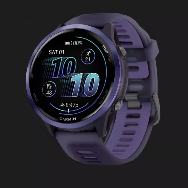 Garmin Forerunner 570 47mm Indigo Aluminum with Translucent Imperial Purple/Indigo Band