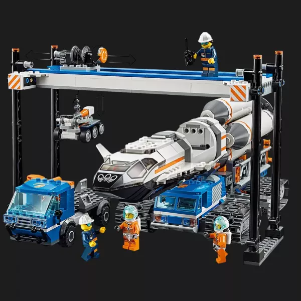 Конструктор LEGO City Збирання та транспортування ракети (60229)