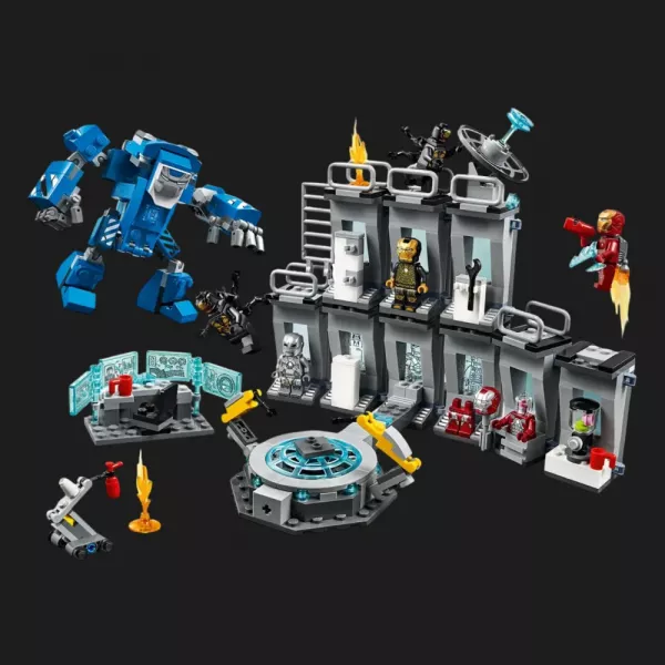 Конструктор LEGO Marvel Зал з костюмами Залізної Людини (76125)
