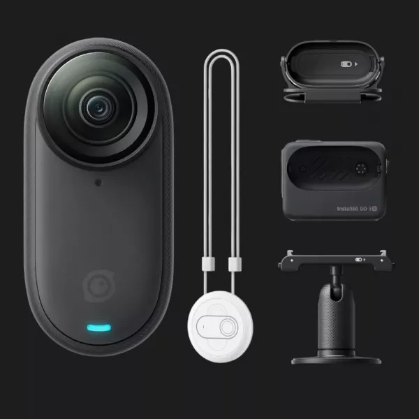 Екшн-камера Insta360 GO 3S 4K Standard Bundle 128GB (Midnight Black)