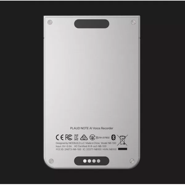 Цифровий диктофон PLAUD Note ChatGPT AI (Silver) (NB-100-SI)