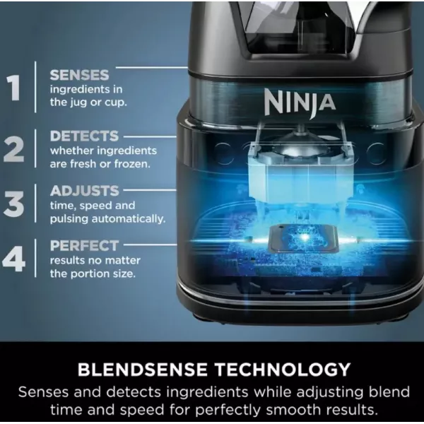 Блендер стаціонарний Ninja Detect Power Blender Pro & Single Serve (Black)