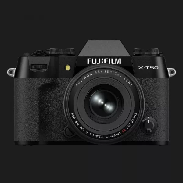 Цифровий фотоапарат Fujifilm X-T50 Kit 16-50mm f/2,8-4,8R LM WR (Black) (16828478) (Standard)
